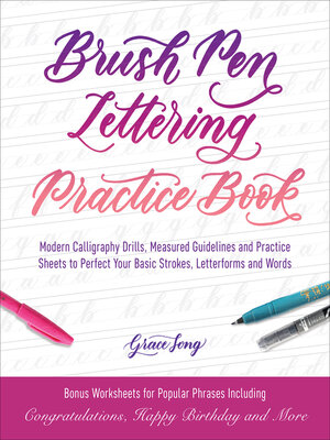 cover image of Brush Pen Lettering Practice Book